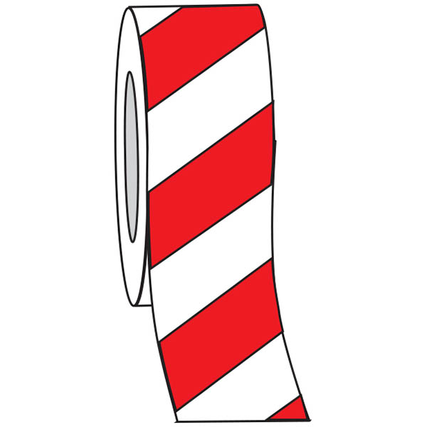 Image for BRADY REFLECTIVE TAPE CLASS 2 50MM X 4.5M RED/WHITE STRIPE from Clipboard Stationers & Art Supplies