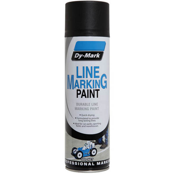 Image for DY-MARK LINE MARKING SPRAY PAINT 500G MATT BLACK from Pinnacle Office Supplies