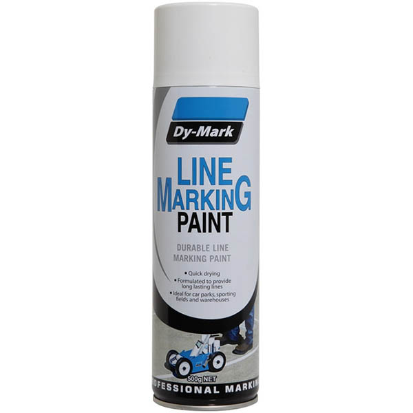 Image for DY-MARK LINE MARKING SPRAY PAINT 500G WHITE from SNOWS OFFICE SUPPLIES - Brisbane Family Company