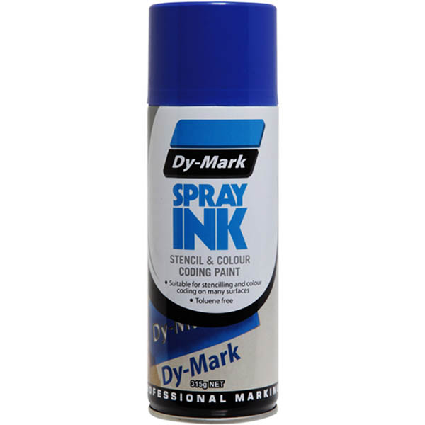Image for DY-MARK STENCIL AND COLOUR CODING SPRAY INK 315G BLUE from SNOWS OFFICE SUPPLIES - Brisbane Family Company