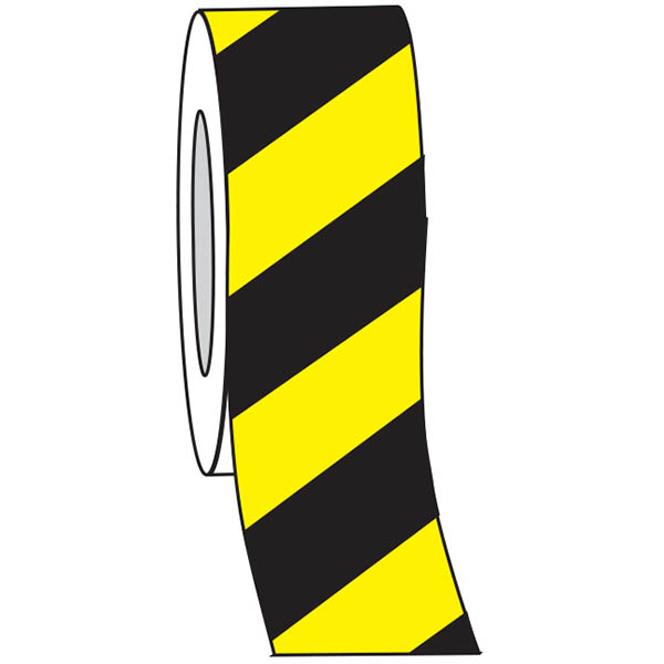 Image for BRADY ULTRA HIGH-INTENSITY EXTERIOR TAPE CLASS 1 50MM X 4.5M BLACK/YELLOW STRIPE from Office Heaven
