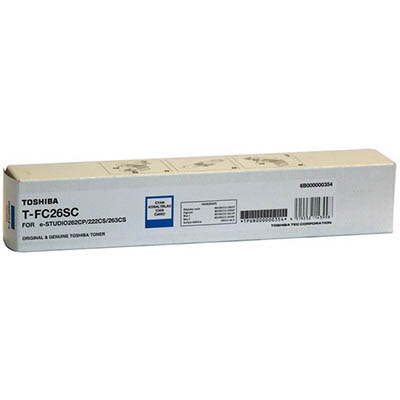 Image for TOSHIBA TFC26SC TONER CARTRIDGE CYAN from Prime Office Supplies