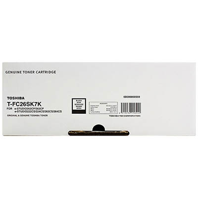 Image for TOSHIBA TFC26SK TONER CARTRIDGE BLACK from Prime Office Supplies