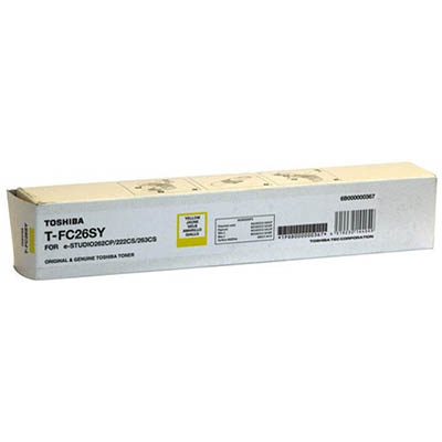 Image for TOSHIBA TFC26SY TONER CARTRIDGE YELLOW from Prime Office Supplies
