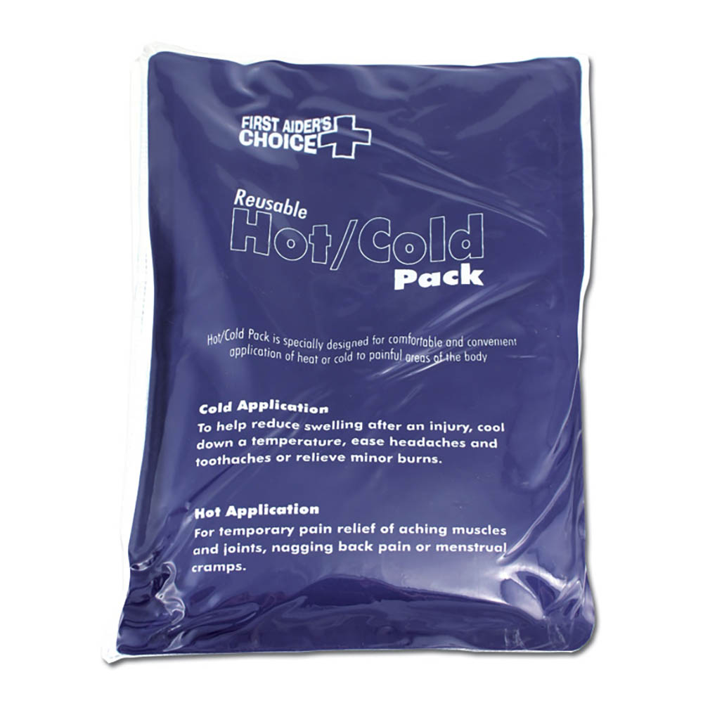 Image for FIRST AIDERS CHOICE REUSABLE DELUXE HOT/COLD PACK LARGE 170 X 280MM BLUE from BusinessWorld Computer & Stationery Warehouse
