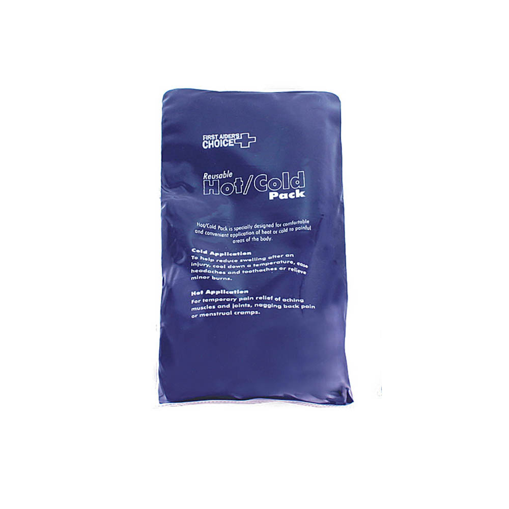 FIRST AIDERS CHOICE REUSABLE DELUXE HOT/COLD PACK SMALL 130 X 280MM BLUE |  | 7115140