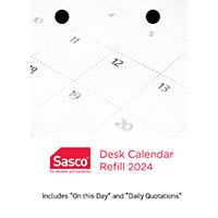 sasco thcr desk calendar refill top punch
