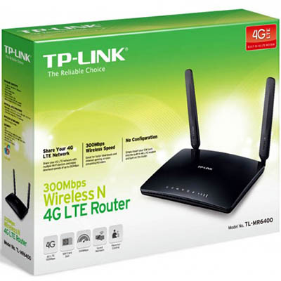 Image for TP-LINK TL-MR6400 300MBPS WIRELESS N 4G LTE ROUTER from SNOWS OFFICE SUPPLIES - Brisbane Family Company