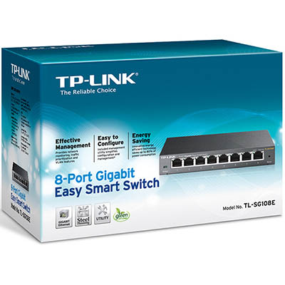 Image for TP-LINK TL-SG108E 8-PORT GIGABIT EASY SMART SWITCH from Prime Office Supplies