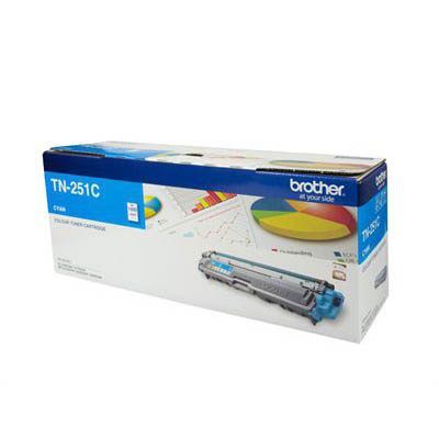 Image for BROTHER TN251C TONER CARTRIDGE CYAN from BusinessWorld Computer & Stationery Warehouse