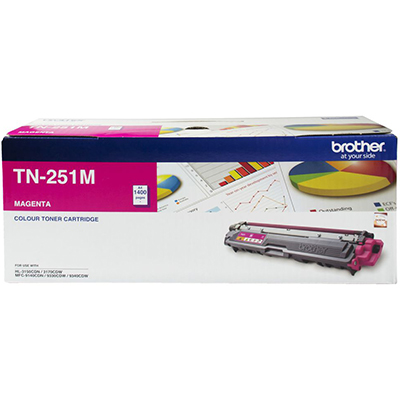 Image for BROTHER TN251M TONER CARTRIDGE MAGENTA from Mitronics Corporation
