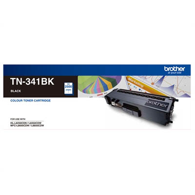 Image for BROTHER TN341BK TONER CARTRIDGE BLACK from Clipboard Stationers & Art Supplies