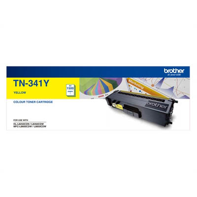 Image for BROTHER TN341Y TONER CARTRIDGE YELLOW from York Stationers
