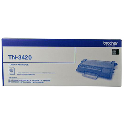 Image for BROTHER TN3420 TONER CARTRIDGE BLACK from Clipboard Stationers & Art Supplies