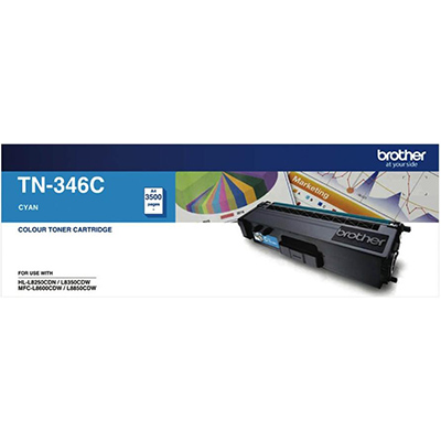 Image for BROTHER TN346C TONER CARTRIDGE CYAN from Office Heaven