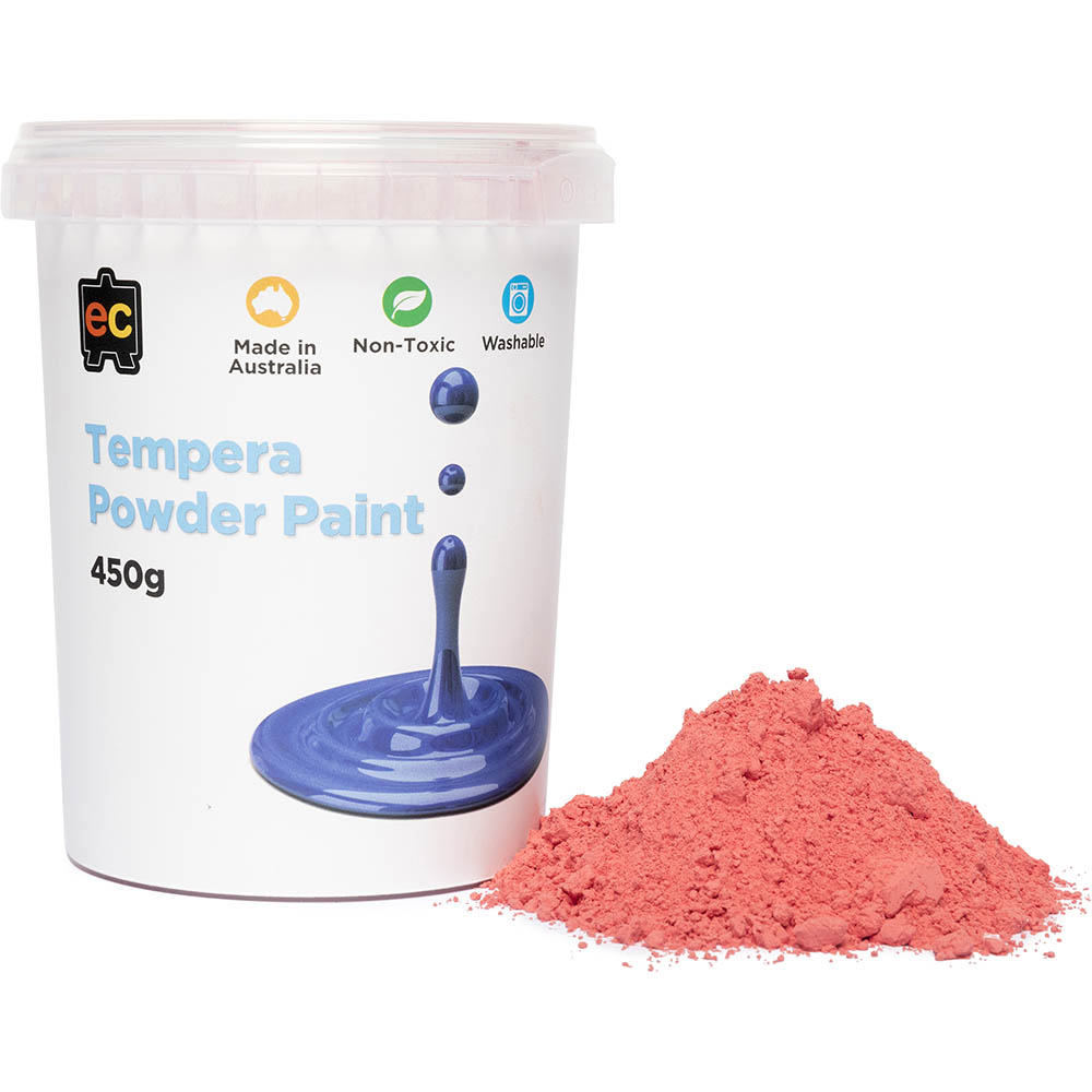 Image for EDUCATIONAL COLOURS TEMPERA POWDER 450GM RED from Prime Office Supplies