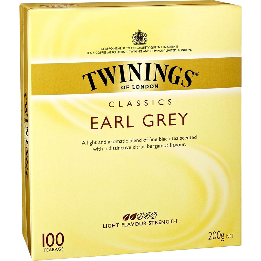 Image for TWININGS CLASSICS EARL GREY TEA BAGS PACK 100 from Office Express