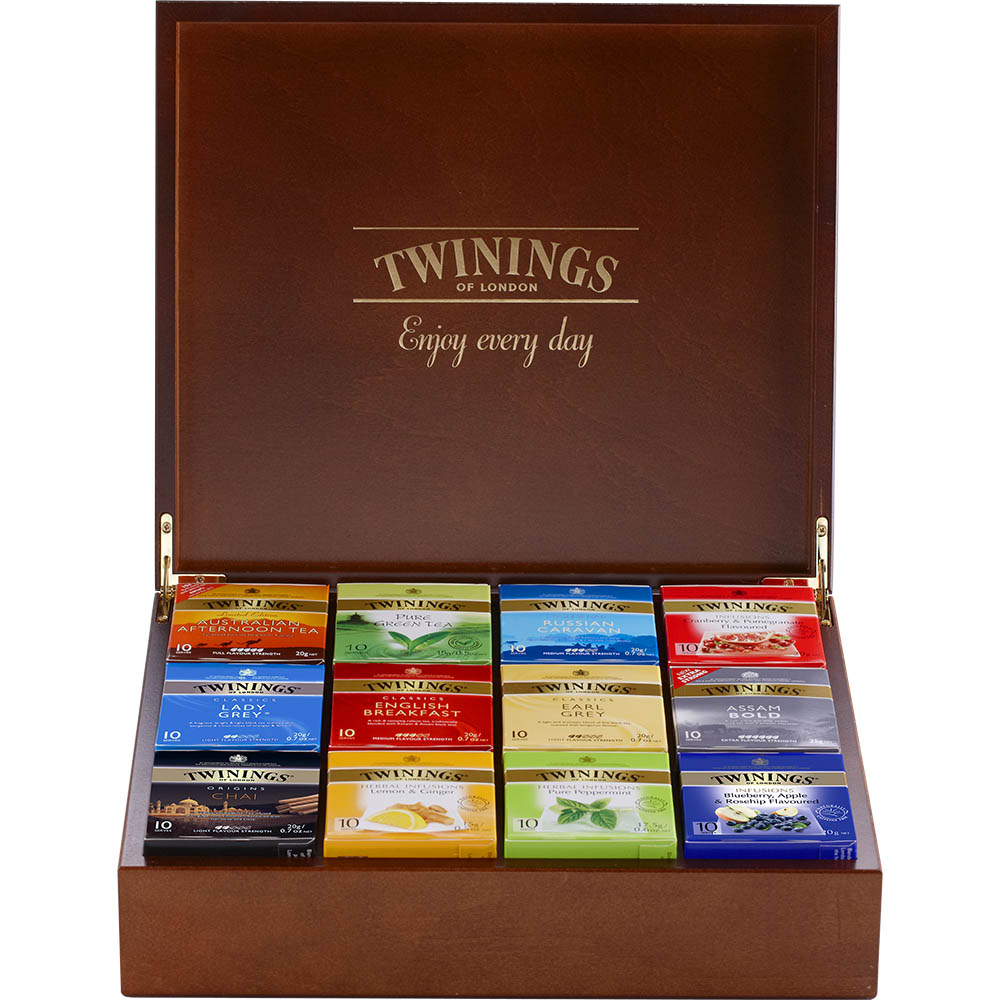 Image for TWININGS TEA CHEST WITH 12 COMPARTMENTS INCLUDING 12 TEA VARIETIES from BusinessWorld Computer & Stationery Warehouse