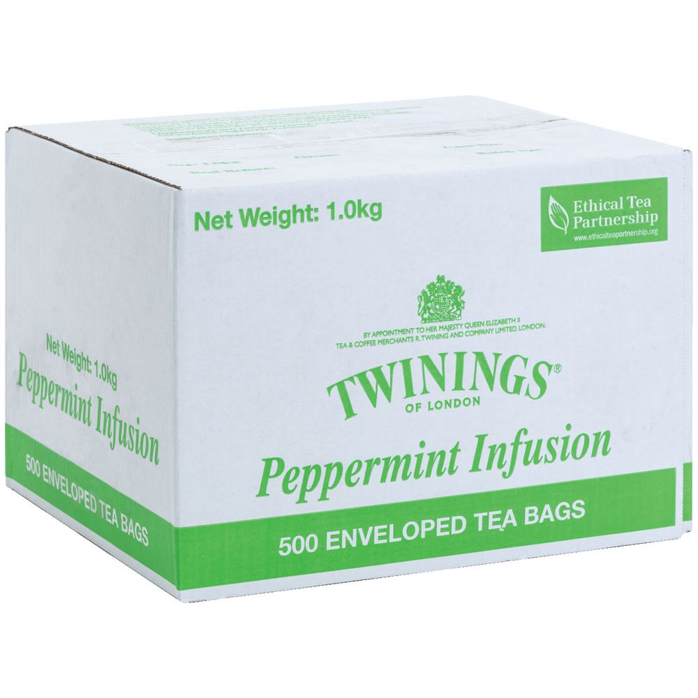 Image for TWININGS PEPPERMINT ENVELOPE TEA BAGS CARTON 500 from ALLBIZ Office Supplies