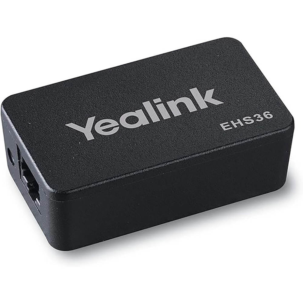 Image for YEALINK EHS36 WIRELESS HEADSET ADAPTER BLACK from Mitronics Corporation