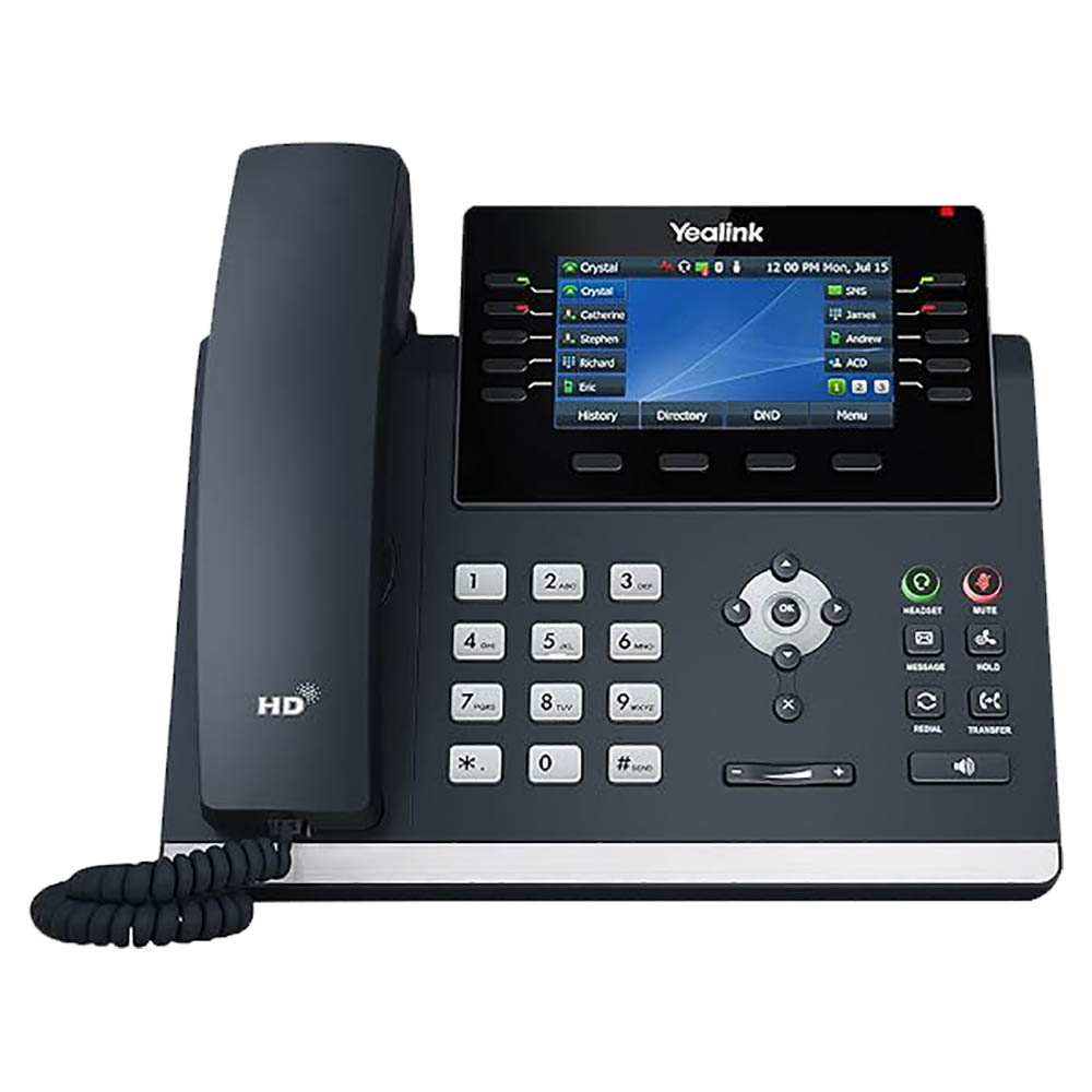Image for YEALINK T46U SERIES IP PHONE BLACK from BusinessWorld Computer & Stationery Warehouse