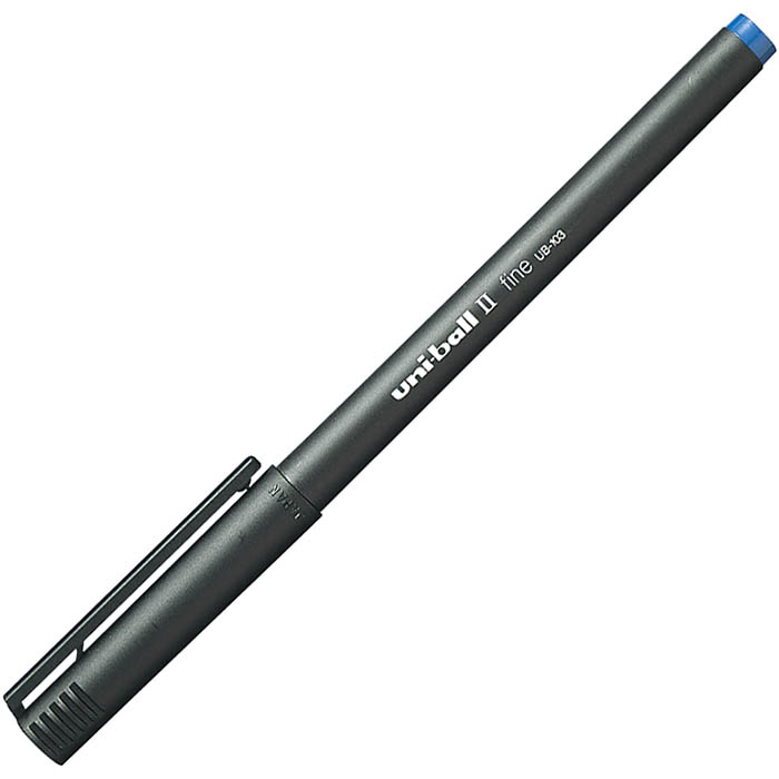Image for UNI-BALL UB-103 II LIQUID INK ROLLERBALL PEN 0.7MM BLUE from York Stationers