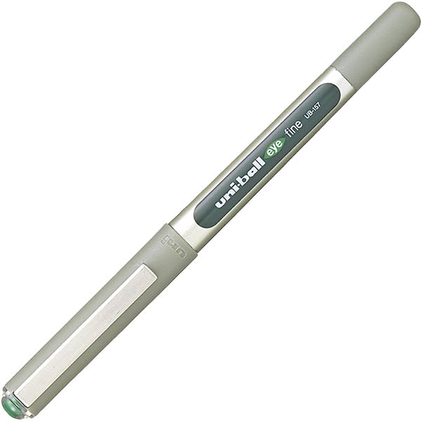 Image for UNI-BALL UB157 EYE LIQUID INK PEN ROLLERBALL 0.7MM GREEN from Office Heaven
