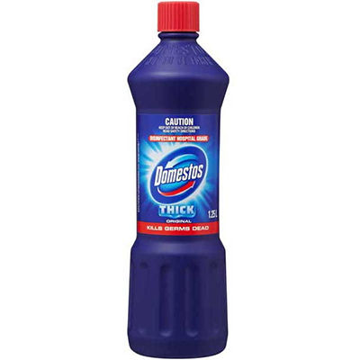 Image for DOMESTOS DISINFECTANT BLEACH REGULAR 1.25 LITRE from Clipboard Stationers & Art Supplies