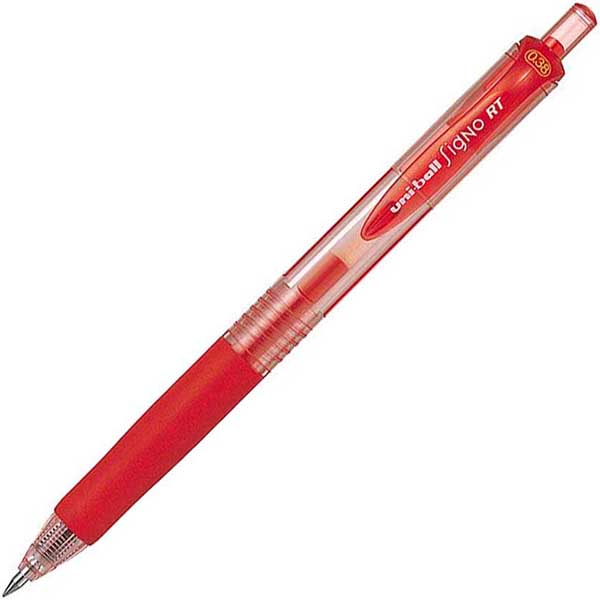 Image for UNI-BALL UMN138 SIGNO GEL INK ROLLERBALL PEN 0.38MM RED BOX 12 from Clipboard Stationers & Art Supplies