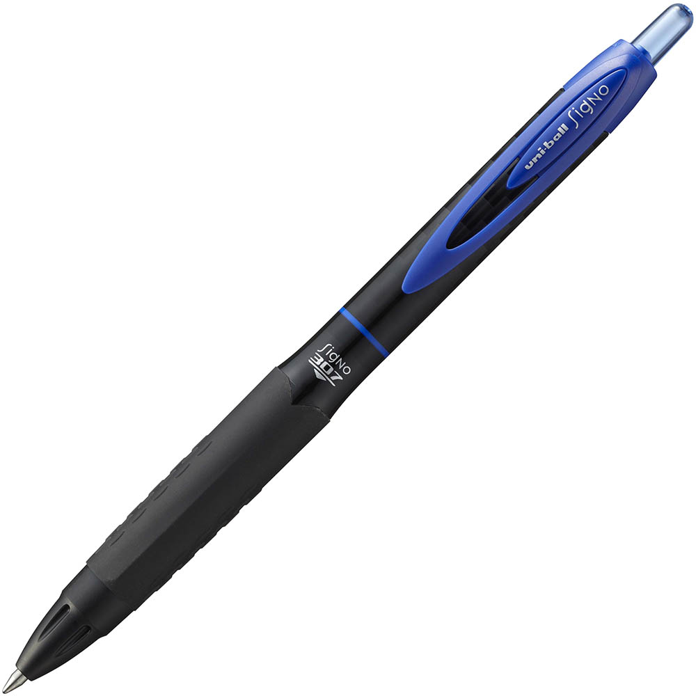 Image for UNI-BALL UMN307 SIGNO RETRACTABLE GEL INK ROLLERBALL PEN 0.5MM BLUE from Australian Stationery Supplies