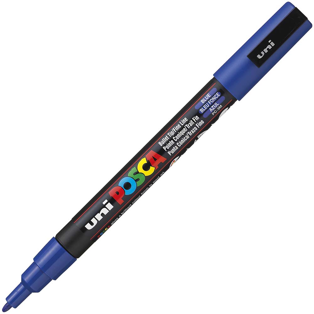 Image for POSCA PC-3M PAINT MARKER BULLET FINE 1.3MM BLUE from Office Heaven