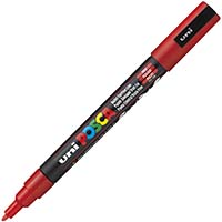 posca pc-3m paint marker bullet fine 1.3mm red