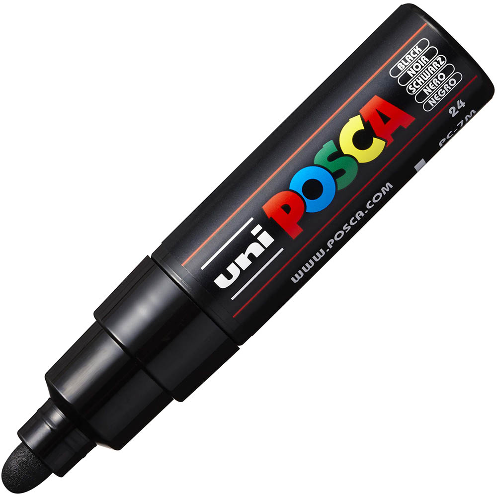 Image for POSCA PC-7M PAINT MARKER BULLET BOLD 4.5MM BLACK from Office Express