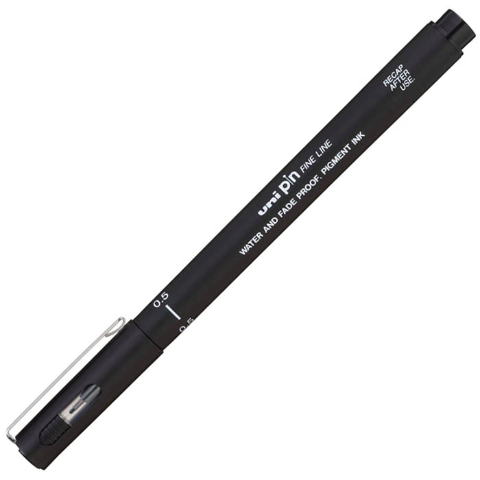Image for UNI-BALL 200 PIN FINELINER PEN 0.5MM BLACK WALLET 3 from BusinessWorld Computer & Stationery Warehouse