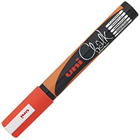 uni-ball chalk marker bullet tip 2.5mm fluoro orange