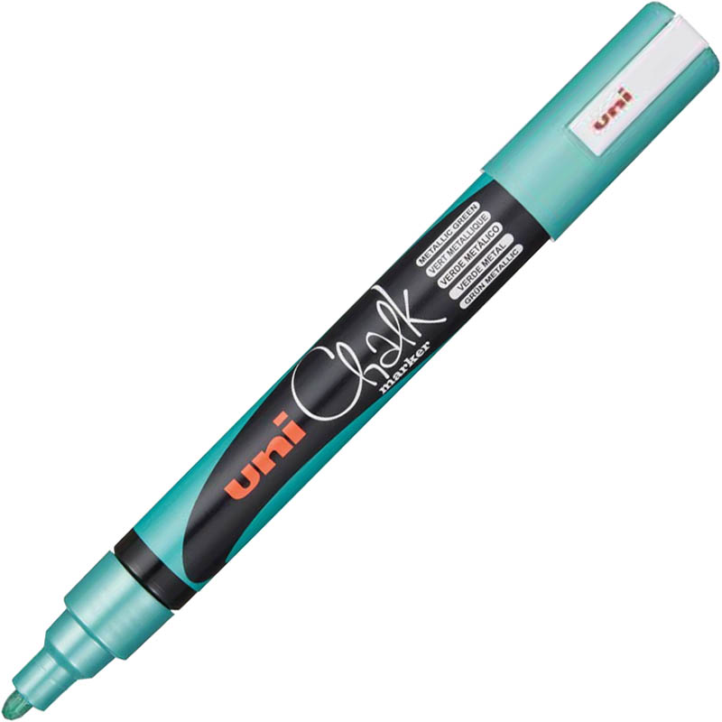 Image for UNI-BALL CHALK MARKER BULLET TIP 2.5MM METALLIC GREEN from That Office Place PICTON