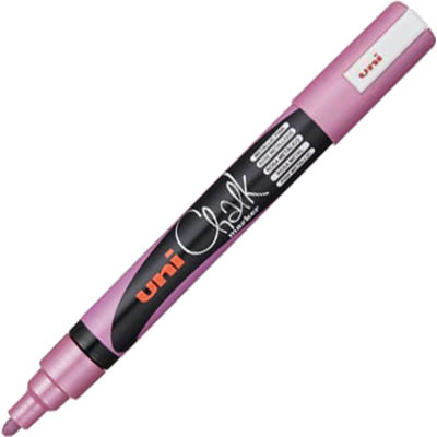 Image for UNI-BALL CHALK MARKER BULLET TIP 2.5MM METALLIC PINK from That Office Place PICTON