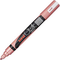 uni-ball chalk marker bullet tip 2.5mm metallic red