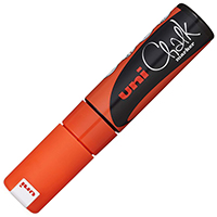 uni-ball chalk marker chisel tip 8mm fluoro orange