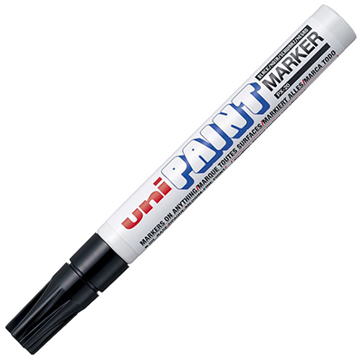 Image for UNI-BALL PX-20 PAINT MARKER BULLET 2.8MM BLACK from Memo Office and Art