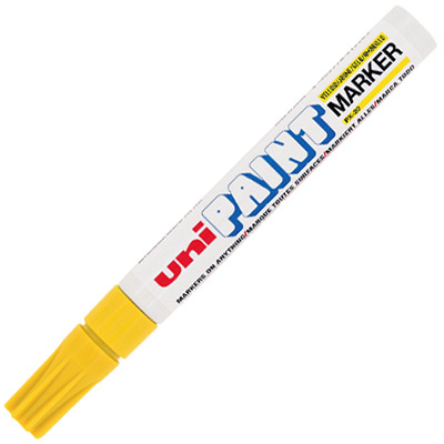 Image for UNI-BALL PX-20 PAINT MARKER BULLET 2.8MM YELLOW from Australian Stationery Supplies