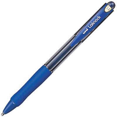 Image for UNI-BALL SN100 LAKNOCK RETRACTABLE BALLPOINT PEN 1.4MM BLUE from Office Fix - WE WILL BEAT ANY ADVERTISED PRICE BY 10%