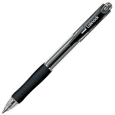 Image for UNI-BALL SN100 LAKNOCK RETRACTABLE BALLPOINT PEN 1.0MM BLACK from BusinessWorld Computer & Stationery Warehouse