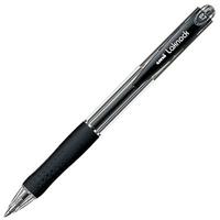 uni-ball sn100 laknock retractable ballpoint pen 1.0mm black