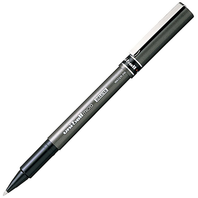 Image for UNI-BALL UB-155 DELUXE LIQUID INK ROLLERBALL PEN 0.5MM BLACK from Mitronics Corporation
