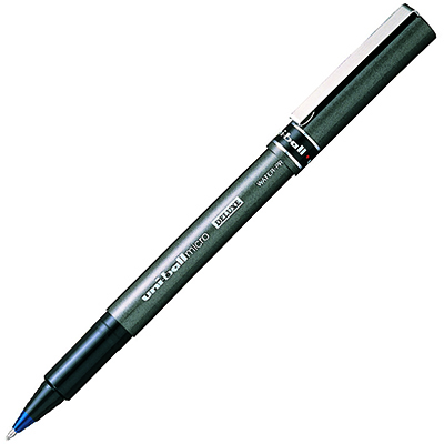 Image for UNI-BALL UB-155 DELUXE LIQUID INK ROLLERBALL PEN 0.5MM BLUE from Office Heaven