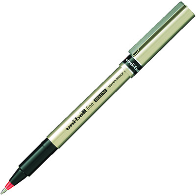 Image for UNI-BALL UB-177 DELUXE LIQUID INK ROLLERBALL PEN 0.7MM RED from Office Heaven