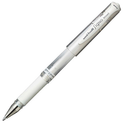 Image for UNI-BALL UM153 SIGNO GEL INK PEN 1.0MM WHITE from BusinessWorld Computer & Stationery Warehouse