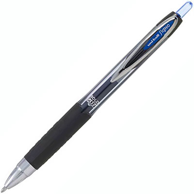 Image for UNI-BALL UMN207 SIGNO RETRACTABLE GEL INK ROLLERBALL PEN 1.0MM BLUE from Clipboard Stationers & Art Supplies