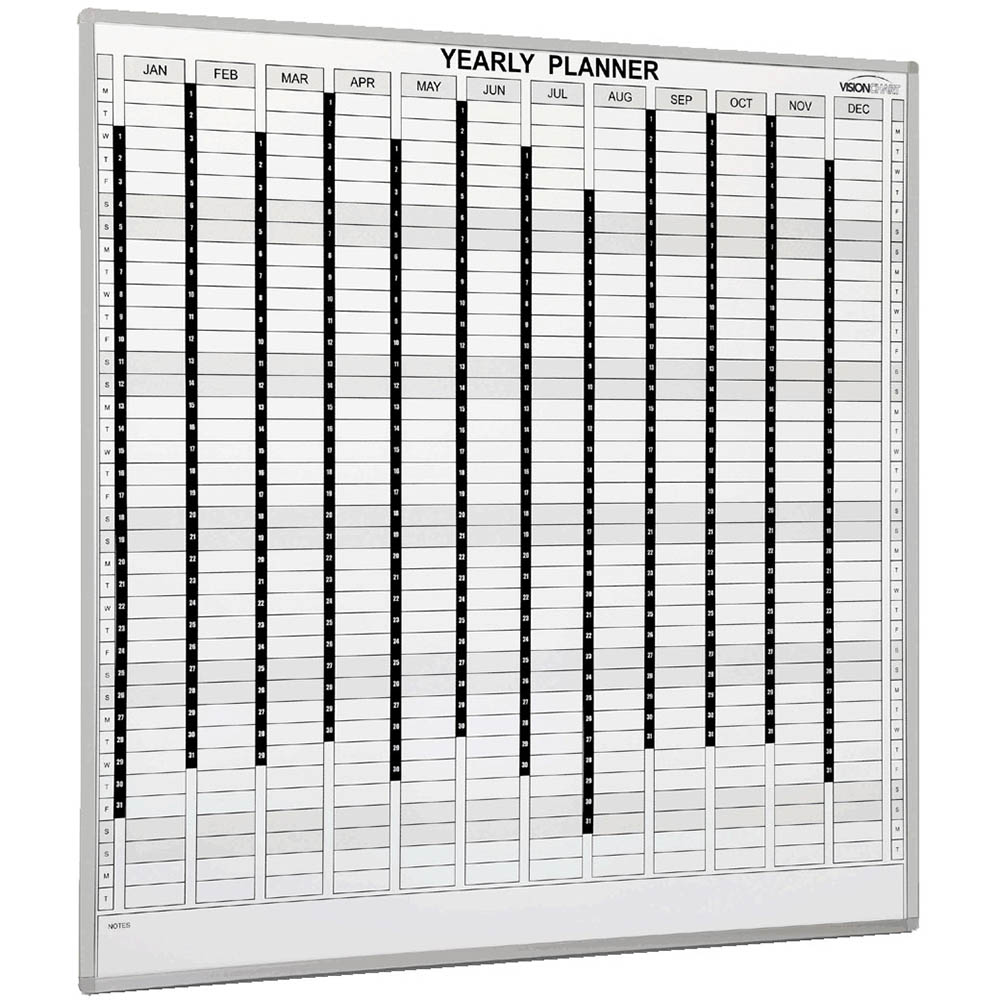 Image for VISIONCHART PERPETUAL YEAR PLANNER 1200 X 1200MM from Mitronics Corporation